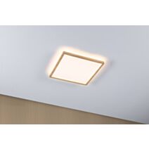 Plafonnier LED 29,3x29,3cm 16W 2000lm 3000K plast effet bois 230V Atria Shine Wood - PAULMANN