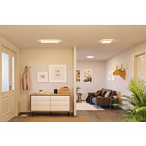 Plafonnier LED 58x20cm 22W 2700lm 3000K effet bois 230V Atria Shine Wood - PAULMANN