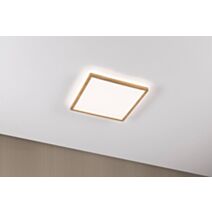 Plafonnier LED 29,3x29,3cm 22W 2000lm 4000K effet bois 230V Atria Shine Wood - PAULMANN