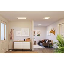 Plafonnier LED 58x20cm 22W 2800lm 4000K effet bois 230V Atria Shine Wood - PAULMANN