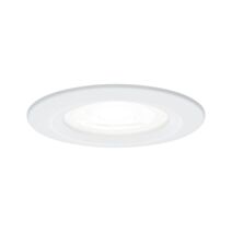Spot LED encastré Nova IP44 6,5W 4000K 230V GU10 Blanc dépoli/Alu zinc