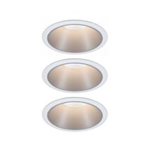 3 Spots LED encastrés Cole 6,5W 2700K 230V blanc/argent