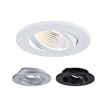 Encastré Viona D.85mm 6W 520lm WhiteSelect anneaux blanc chrome noir IP65 - PAULMANN