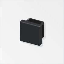 Embout carré rentrant PVC 19,5 x 19,5 mm