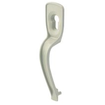 Poignée béquille avec serrure en PVC pour porte de garage - THIRARD