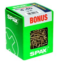 400 vis 4x40 tête fraisée empreinte PZ2 jaune SPAX