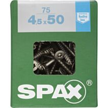 75 vis 4,5x50 tête fraisée empreinte t-star+ T20 inoxA2 SPAX