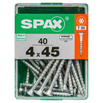 40 vis 4x45 tête fraisée empreinte t-star+ T20 gris SPAX