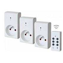 Lot de 3 prises télécommandable