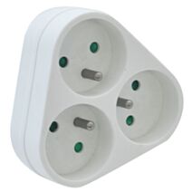 Triplite 3x16A triangle blanc - GAO