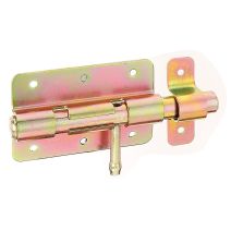 Verrou box zingué +gâche attachée 100/160
