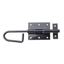 Verrou baïonnette + gâche attachée Ø11,5mm 6,6x20cm noir - ALBERTS