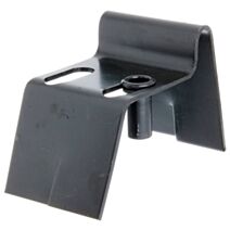 Butée d'arrêt + oblongs Ø17mm 12x10cm noir - ALBERTS