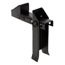 Arrêt de portail + ressort 20x18,5cm noir - ALBERTS