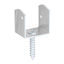 Équerre clôture tressée en U 38xx2mm Ø4,5mm 2 trous - ALBERTS