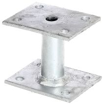 Ancre poteau galva C à cheviller d27/70x90