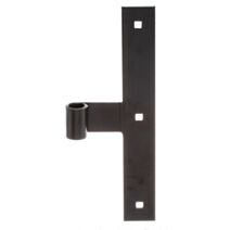 Penture milieu bout droit Ø14mm 25x3,5x0,4cm laqué noir - ALBERTS