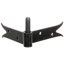 Gonds d'angle queue de carpe Ø14mm 5x12x0,5cm noir - ALBERTS