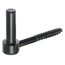 Gond à visser Ø14mm 10,5cm noir - ALBERTS