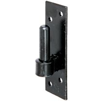 Gond sur platine Crochet DI Ø14mm 13x4x4,7x0,4cm noir - ALBERTS