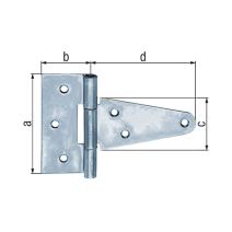 Penture malle CATA noir 79/43x90