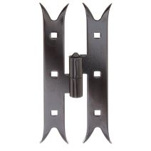 Penture milieu queue de carpe gauche 18,5x8,5x3,5x0,3cm noir - ALBERTS