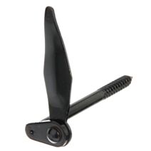 Arrêt de volet à visser Marseillais sans butée Ø10x50mm noir - ALBERTS