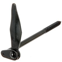 Arrêt de volet à visser Marseillais sans butée Ø10x60mm noir - ALBERTS