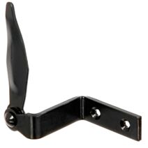 Arrêt de volet Marseillais + trous de vis fraisés Ø5,5mm 2x6cm noir - ALBERTS