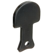 Butée de volet Droit Ø6mm 2,8x3,5cm noir - ALBERTS