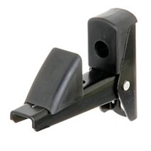 Arrêt de volet et de porte Aluminium 7,5x2,5cm noir - ALBERTS