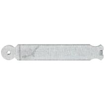 Patte à scellement arrondie Ø5,5mm 3x19x0,25cm - ALBERTS