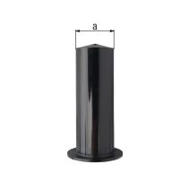 Convertisseur gond axe Ø12 PVC noir