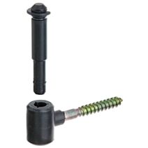 Gond à visser 7,5cm noir - ALBERTS