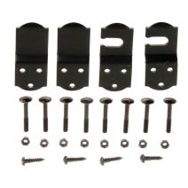 Kit d'accessoires pour barre de sécurité de garage noir - ALBERTS