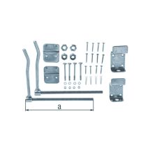 Arrêt volet galva noir chromaté 180 2pcs