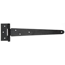 Penture anglaise + trous de vis fraisés Ø6mm 4,6x29,4cm noir - ALBERTS