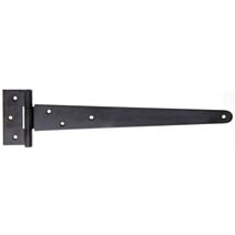 Penture anglaise + trous de vis fraisés Ø6mm 4,6x34,8cm noir - ALBERTS