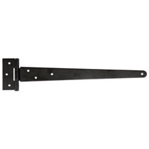 Penture anglaise + trous de vis fraisés Ø6mm 4,6x39,7cm noir - ALBERTS