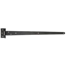 Penture anglaise + trous de vis fraisés Ø6mm 4,8x59,6cm noir - ALBERTS