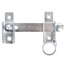 Fermeture de volet fléau avec dispositif d'arrêt + de vis fraisés Ø6mm 6,5x1,8x12cm bleu - ALBERTS