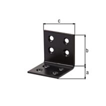 Equerre d'assemblage 40x40x40mm noir - ALBERTS
