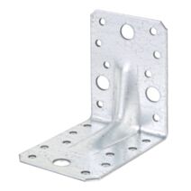 Équerre renforcée + nervure 65x90x2,5mm Ø5mm 18 trous - ALBERTS