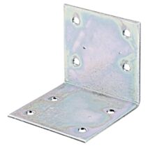 Équerre large côtés égaux 60x60x2mm Ø5mm 8 trous - ALBERTS