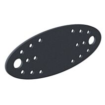 Platine d'assemblage Ovado 5,5x13,5cm gris - ALBERTS