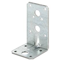 Équerre renforcée + nervure 50x90x2,5mm Ø5mm 10 trous - ALBERTS