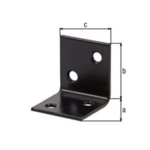 Equerre large noire 30x30x30mm noire - ALBERTS