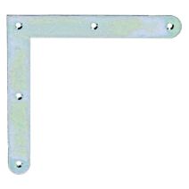 Équerre d'angle avec bouts arrondis à visser Ø4mm 150x20x150x2mm - ALBERTS
