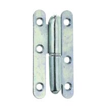 Paumelle universelle Paris gauche 80x40x2,5mm - ALBERTS