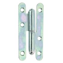 Paumelle universelle Paris gauche 95x45x2,5mm - ALBERTS